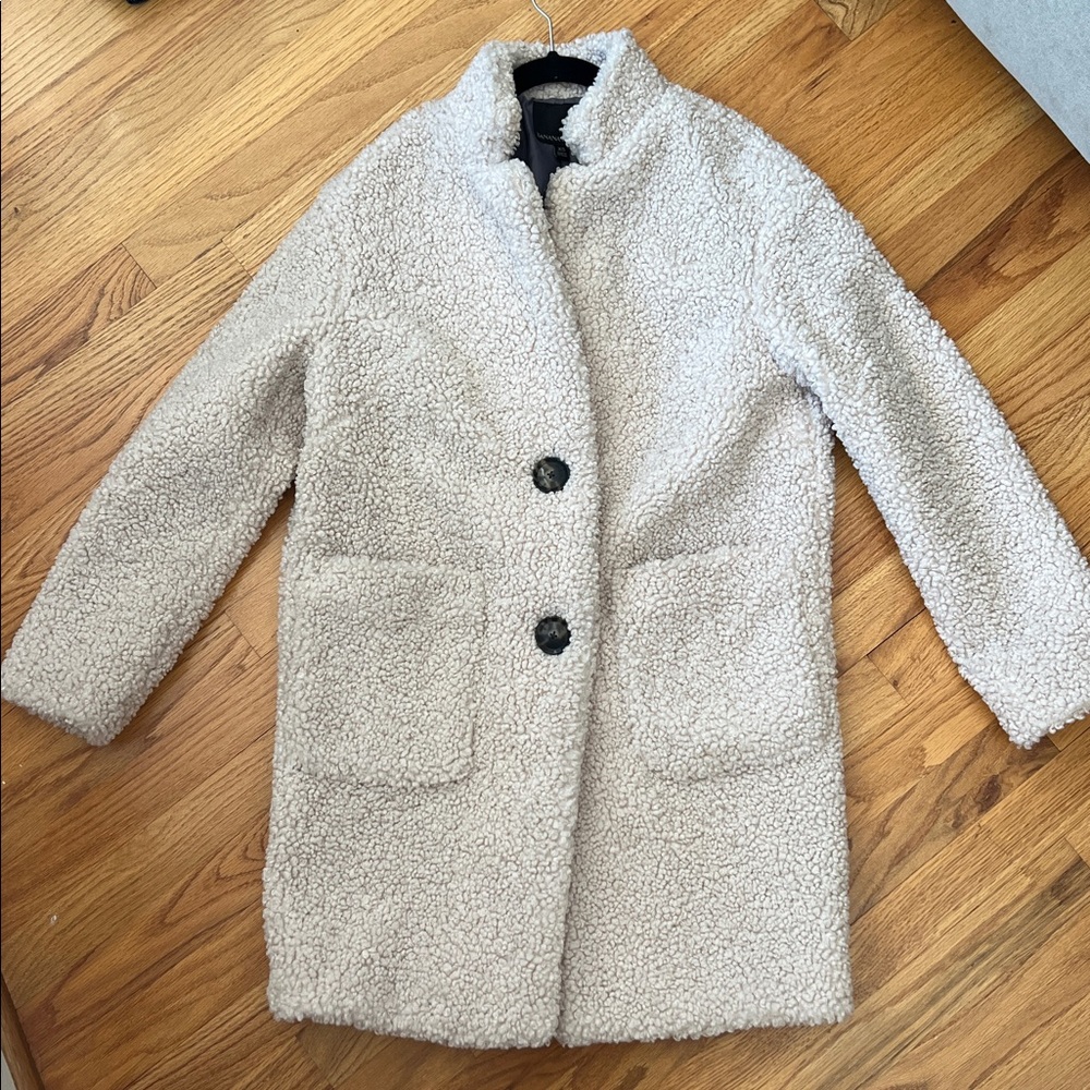 Banana Republic Cream Teddy Jacket